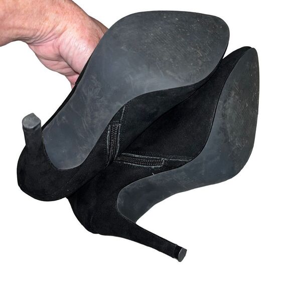 Kelly & Katie black suede like stilleto boots 8M - Picture 6 of 9